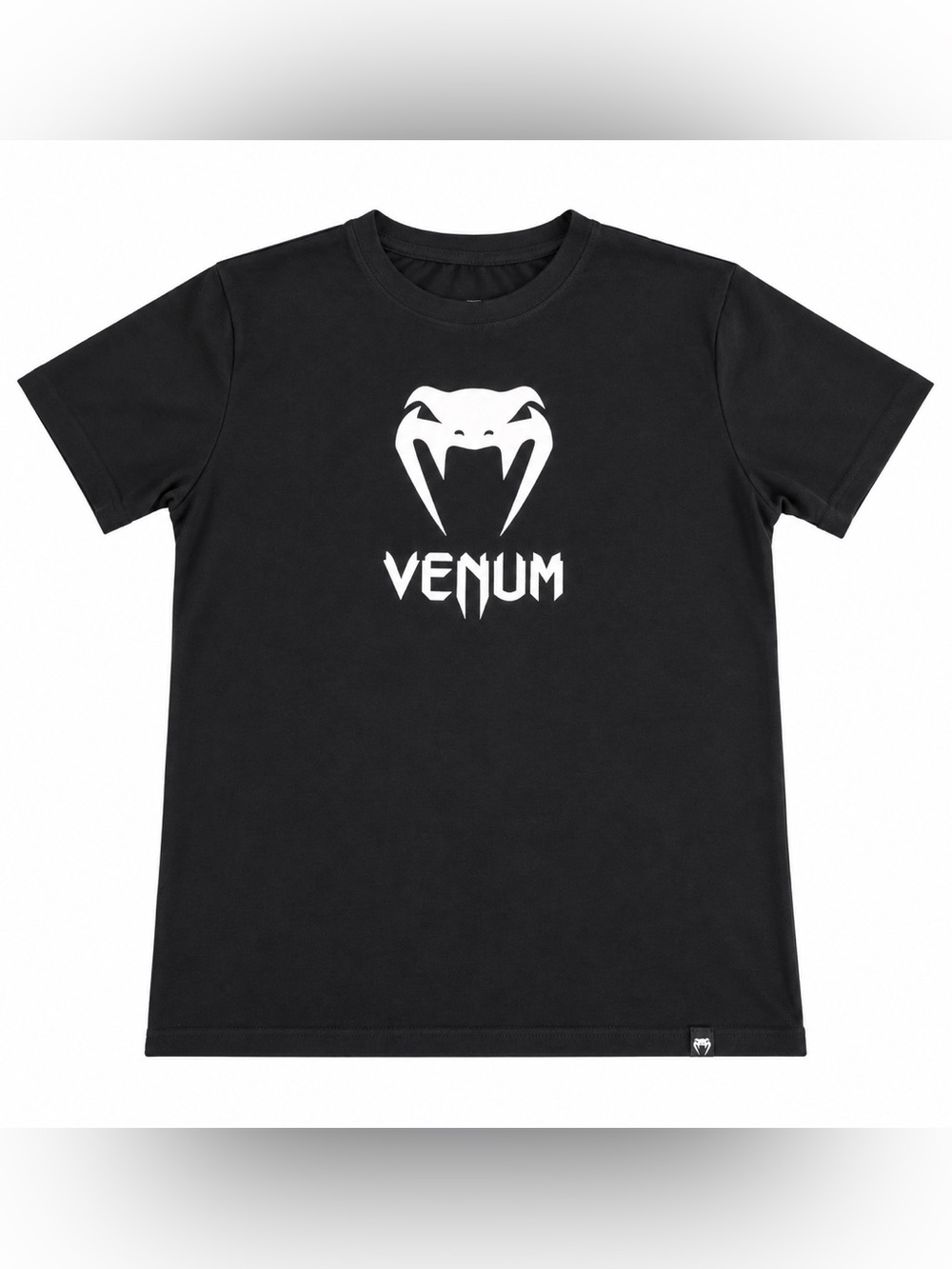 Venum Kids' Black Logo Short Sleeve Tee